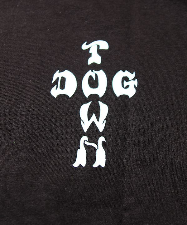 Dogtown Skateboards (ドッグタウン) Tシャツ 80年代 復刻 Cross Logo Color T-Shirt Black x Blue スケボー SKATE SK8 スケートボード