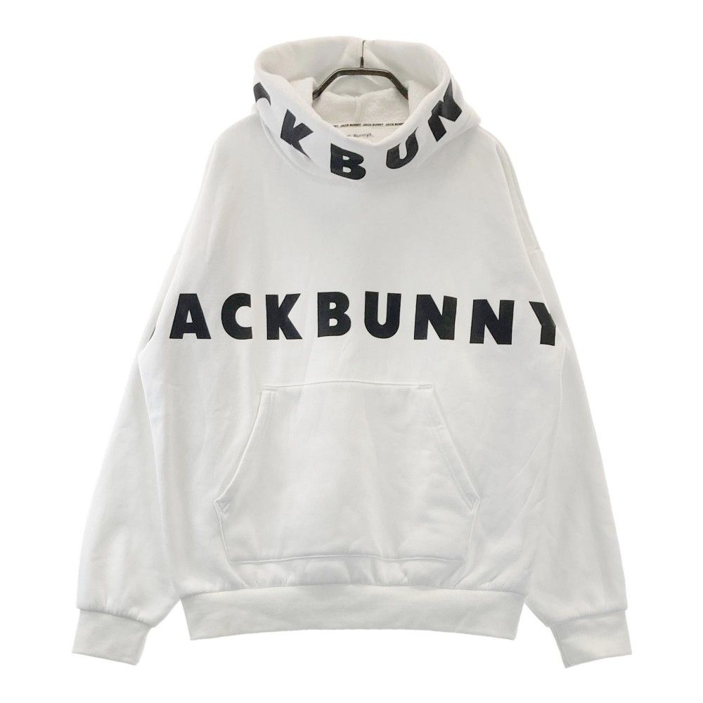 サイズ：4 JACK BUNNY ジャックバニー 2023年モデル 長袖パーカー 裏ボア  ホワイト系 [240101444676] ゴルフウェア メンズ ストスト サイズ：4 JACK BUNNY ジャックバニー 2023年モデル 長袖