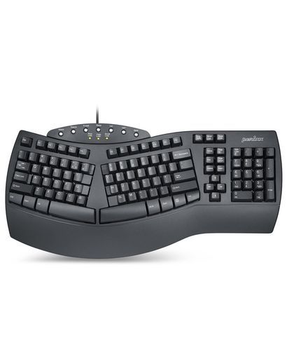 Perixx(ペリックス)PERIBOARD-512BUSエルゴノミクスキーボード有線英語配列フルサイズ左右分離型人間工学104キー立体カーブ腱鞘炎防止【正規保証品】(有線・ブラック)