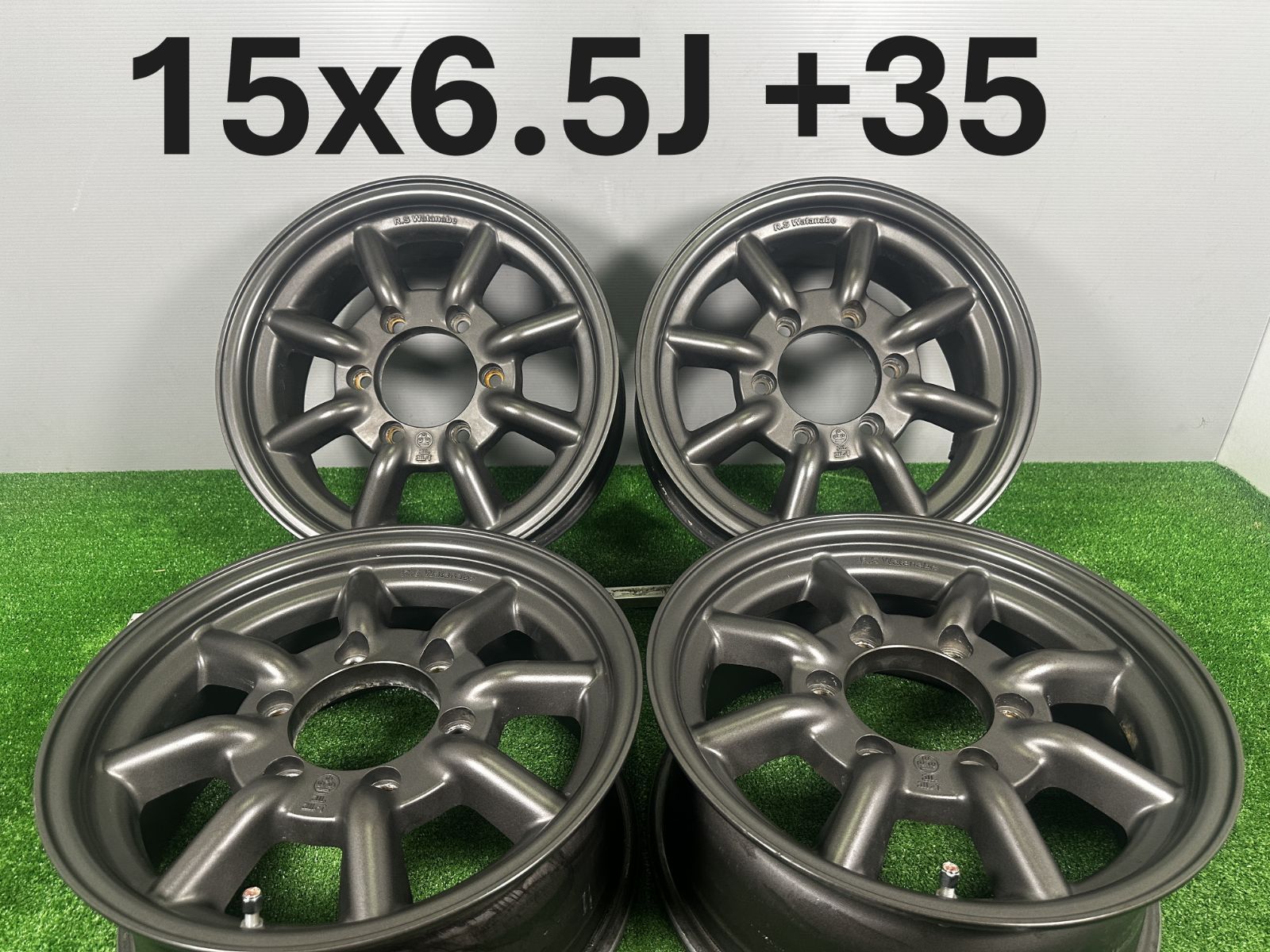ワタナベホイール　Rタイプ ゴールド　15インチ 在庫あり 即納】RS Watanabe R TYPE 15×9.5J-19 4H-114.3 ゴールド