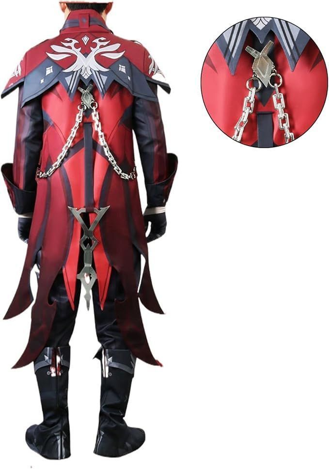 最高 原神 げんしんディルック レッドデッド?オブ?ナイトコスプレ衣装