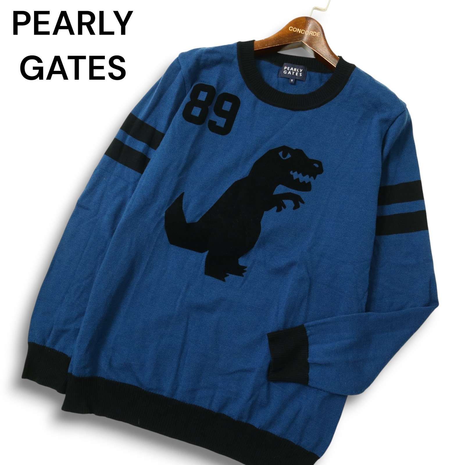 PEARLY GATES パーリーゲイツ ゴルフ 秋冬 ウール100％☆ 恐竜