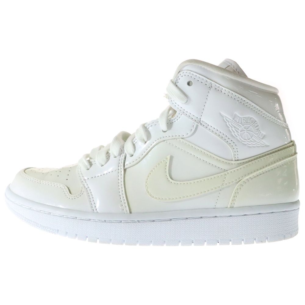 NIKE (ナイキ) WMNS AIR JORDAN 1 MID TRIPLE WHITE ウィメンズ エアー 