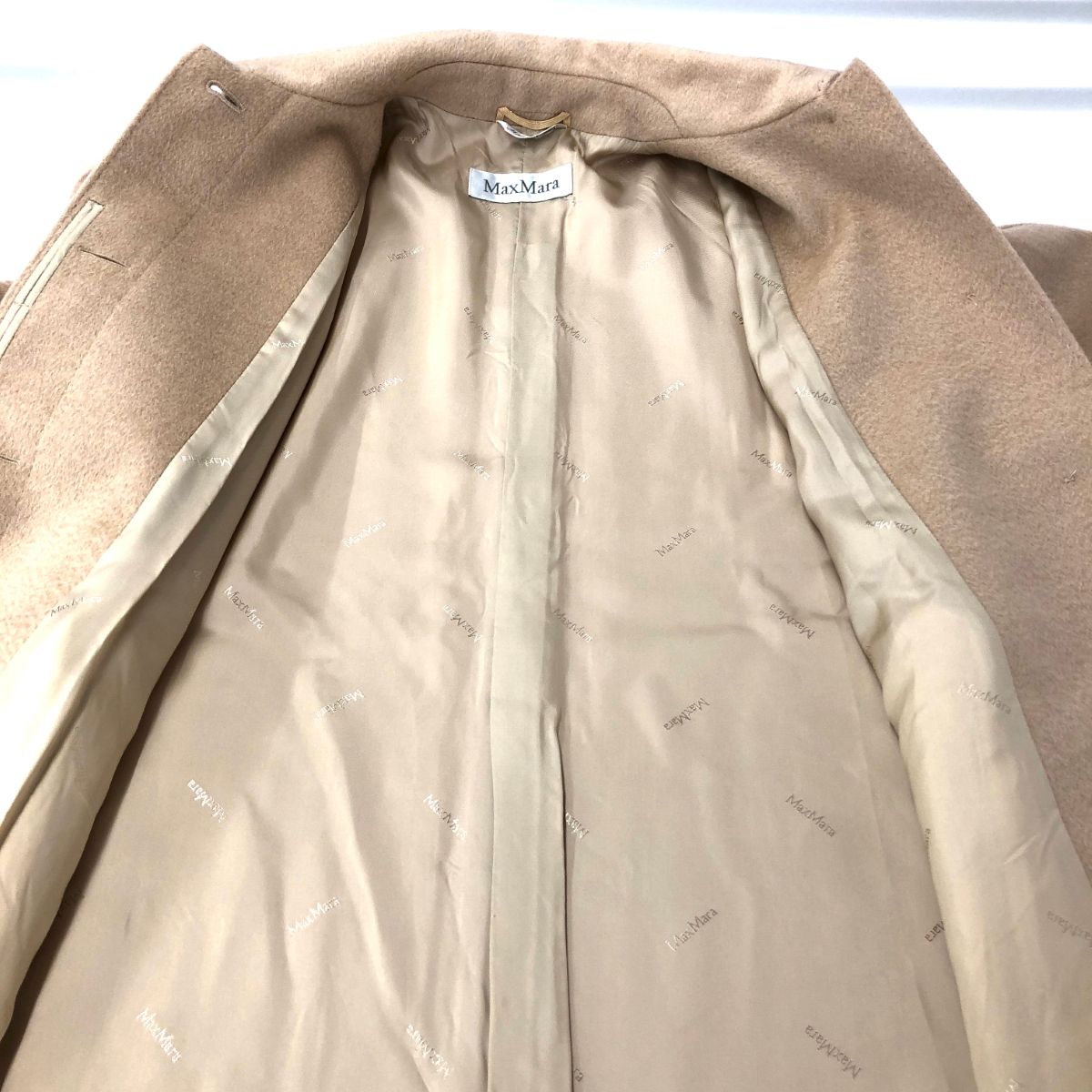 良好 MAX MARA マックスマーラ ステンカラー コート サイズ:38