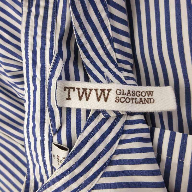 美品✨TWW トラディショナルウェザーウェア　水色 長袖シャツ 綿100 美品✨TWW トラディショナルウェザーウェア 水色 長袖シャツ 綿