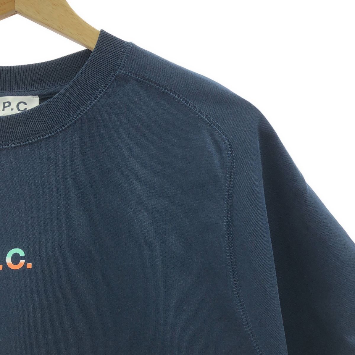 A.P.C. | アーペーセー | × asics ロゴ プリント クルーネック カットソー | xxs | ネイビー | メンズ