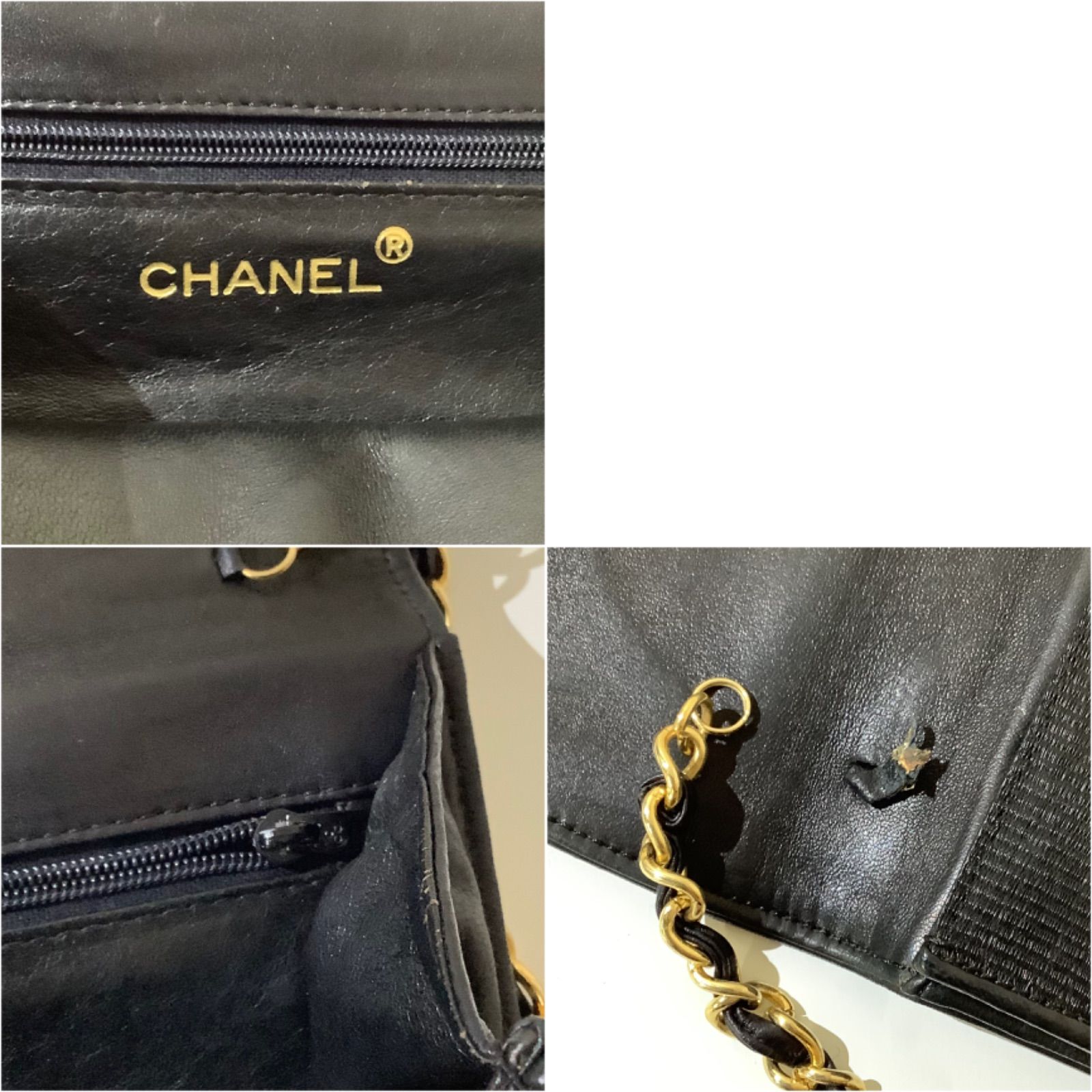 CHANEL シャネル クラッチバッグ ブラック タッセル フリンジ