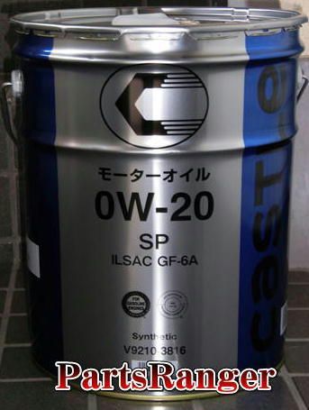 キャッスル エンジンオイル ＳＰ ０Ｗ−２０ ２０Ｌ缶 Ｖ９２１０−３８１６