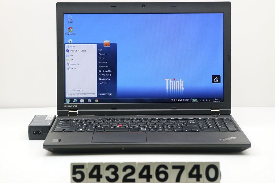 Lenovo ThinkPad L540 Core i5 4300M 2.6GHz/4GB/500GB/Multi/15.6W/FWXGA(1366x768)/Win7 【543246740】