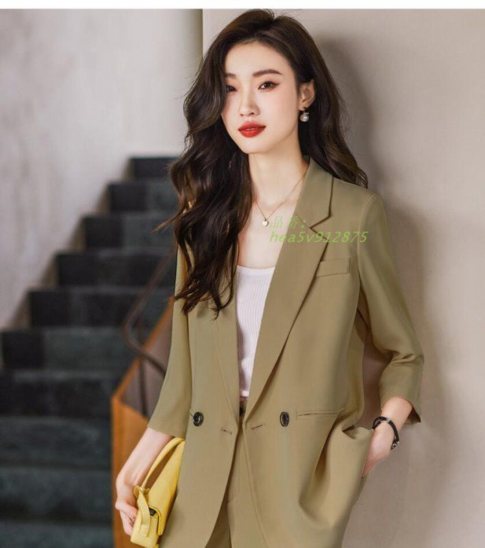 5色選択可 パンツスーツ スーツ 2点セット 入園式 卒園式 OL 通勤 カジュアルスーツ フォーマル 無地 かっこいい スーツセット ススーツ hea5v912875