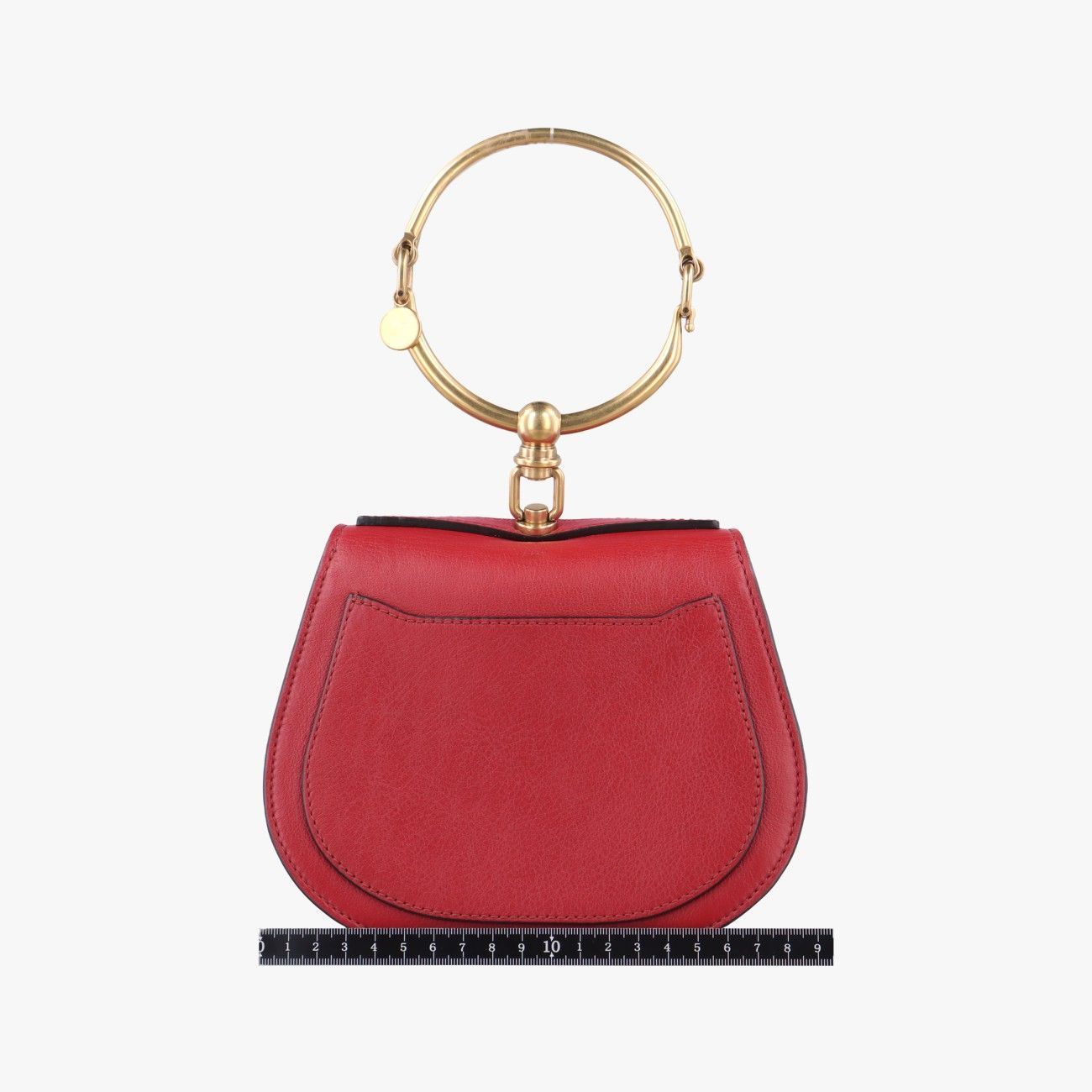 クロエChloeナイル ブレスレットレッドレザー01-18-63-65