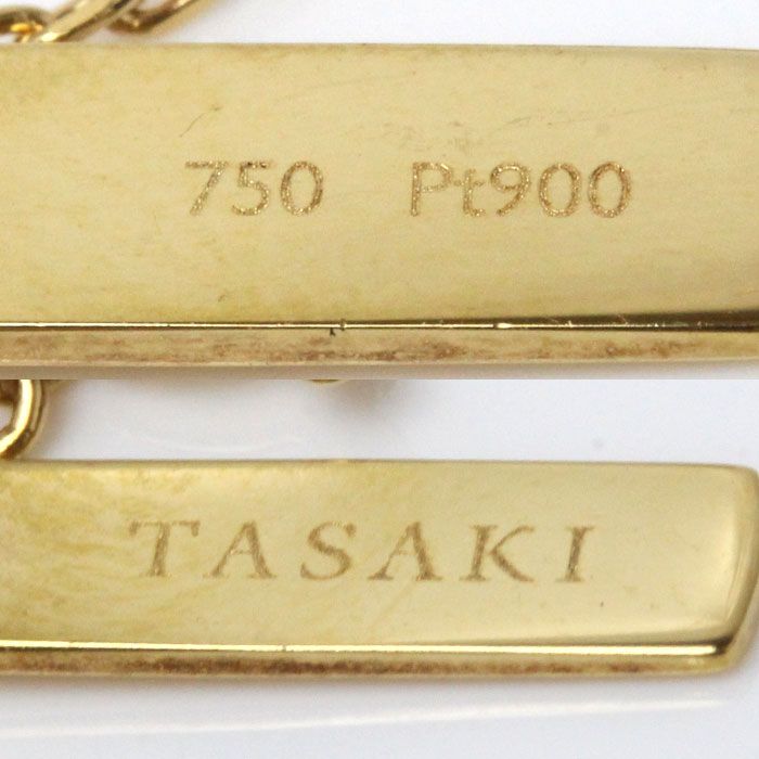 TASAKI タサキ K18YG イエローゴールド Pt900プラチナ リキッドスカルプチャー ネックレス パール約3~5mm 5.0g 48cm  レディース 中古 美品 - メルカリ