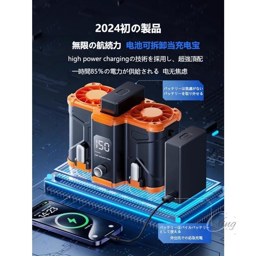 バートル24Vバッテリー2台とファン　空調服 ザック✕ブラック　平日即日発送 楽天市場】[即日出荷] [2025年新作] 24V バートル ファン