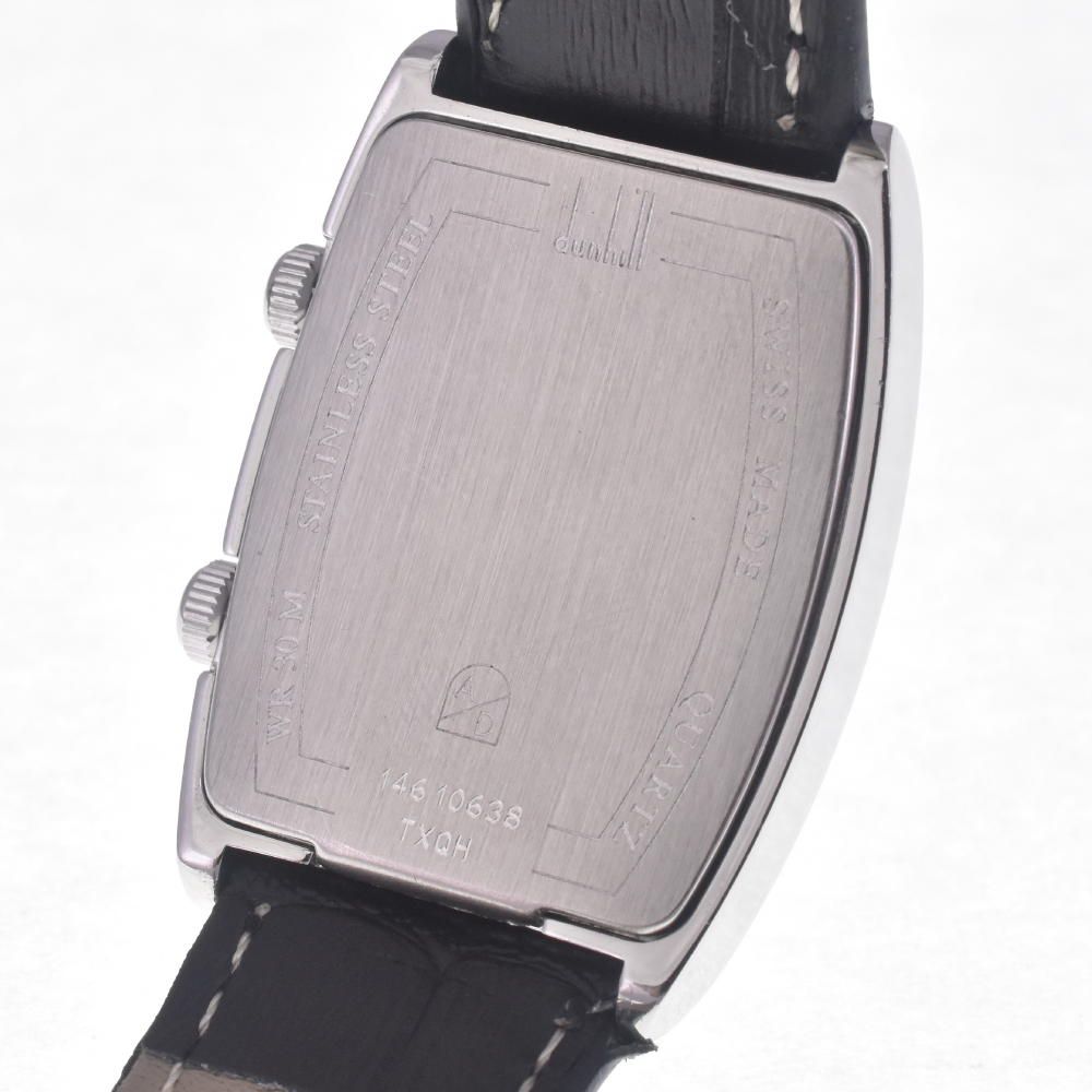 ダンヒル Dunhill シティスケープ トノー デュアルタイム SS レザー