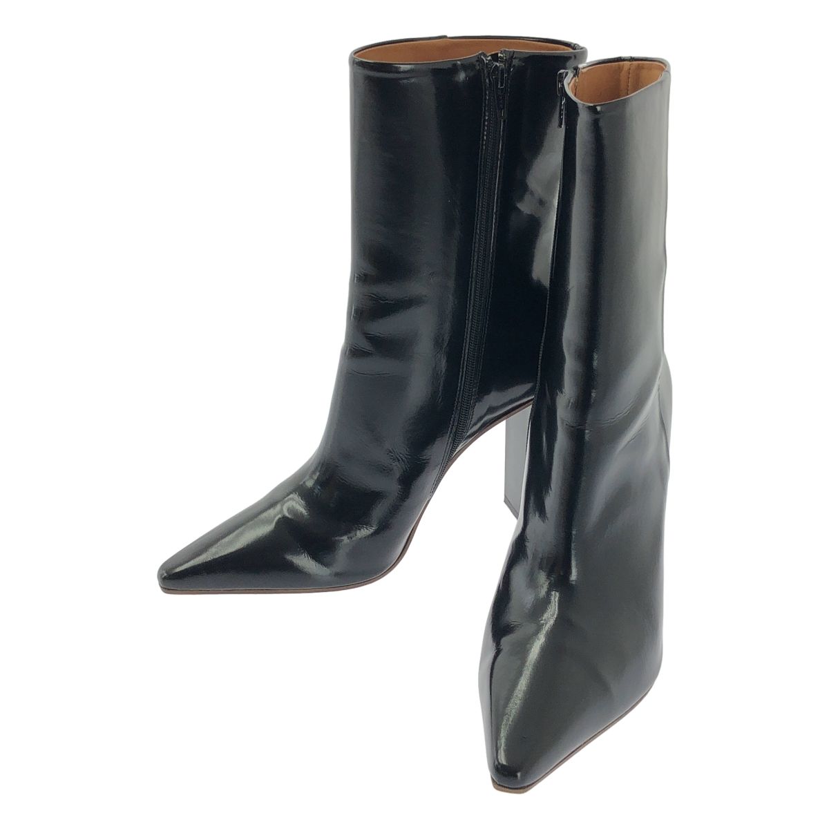 VETEMENTS ヴェトモン リフレクターブーツ VETEMENTS / ヴェトモン | Reflector-heel leather ankle boots