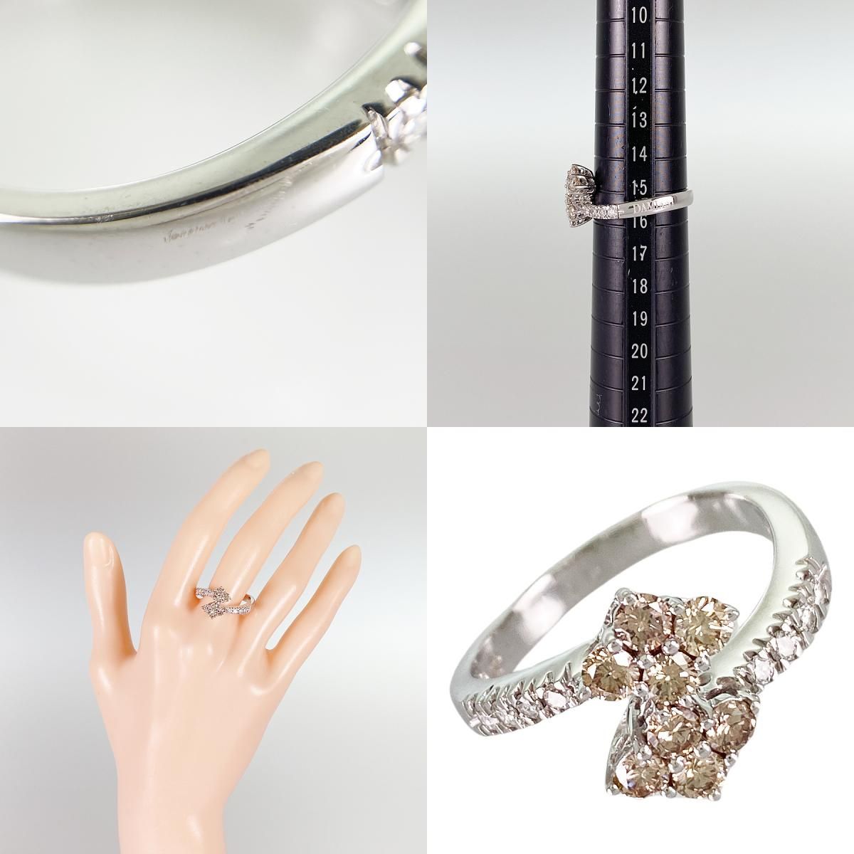 ダミアーニ Damiani フラワーシリーズ K18WG ダイヤモンド 15.5号(55