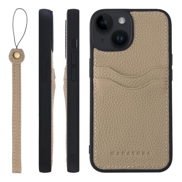 iPhone 14 Pro ダイアリーケース グレージュ グレージュ BONAVENTURA