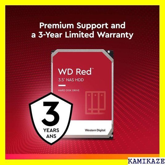 【　送料込】WD 4TB HDD WD40EFAXPCパーツ