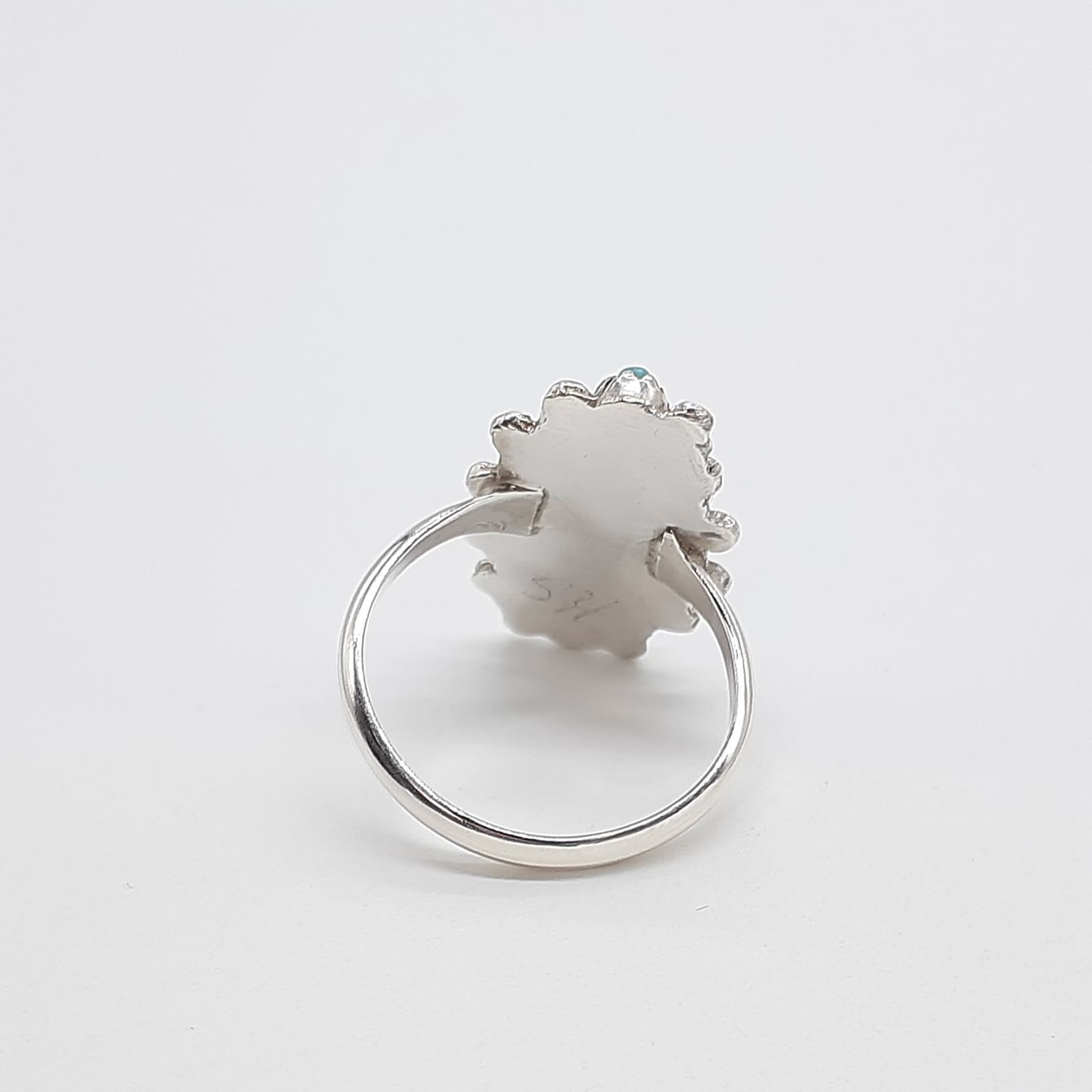 リング SILVER シルバー ターコイズ リーフ モチーフ SH刻