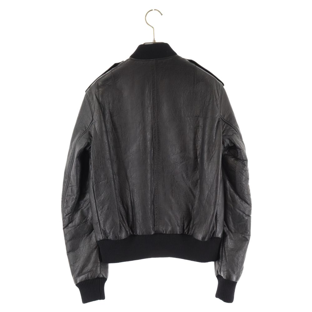 未使用・タグ付　サンローランパリ ボンバージャケット　MA-1　ブラック　黒 サンローランパリ ナイロン MA-1 44 メンズ ブラック 397643