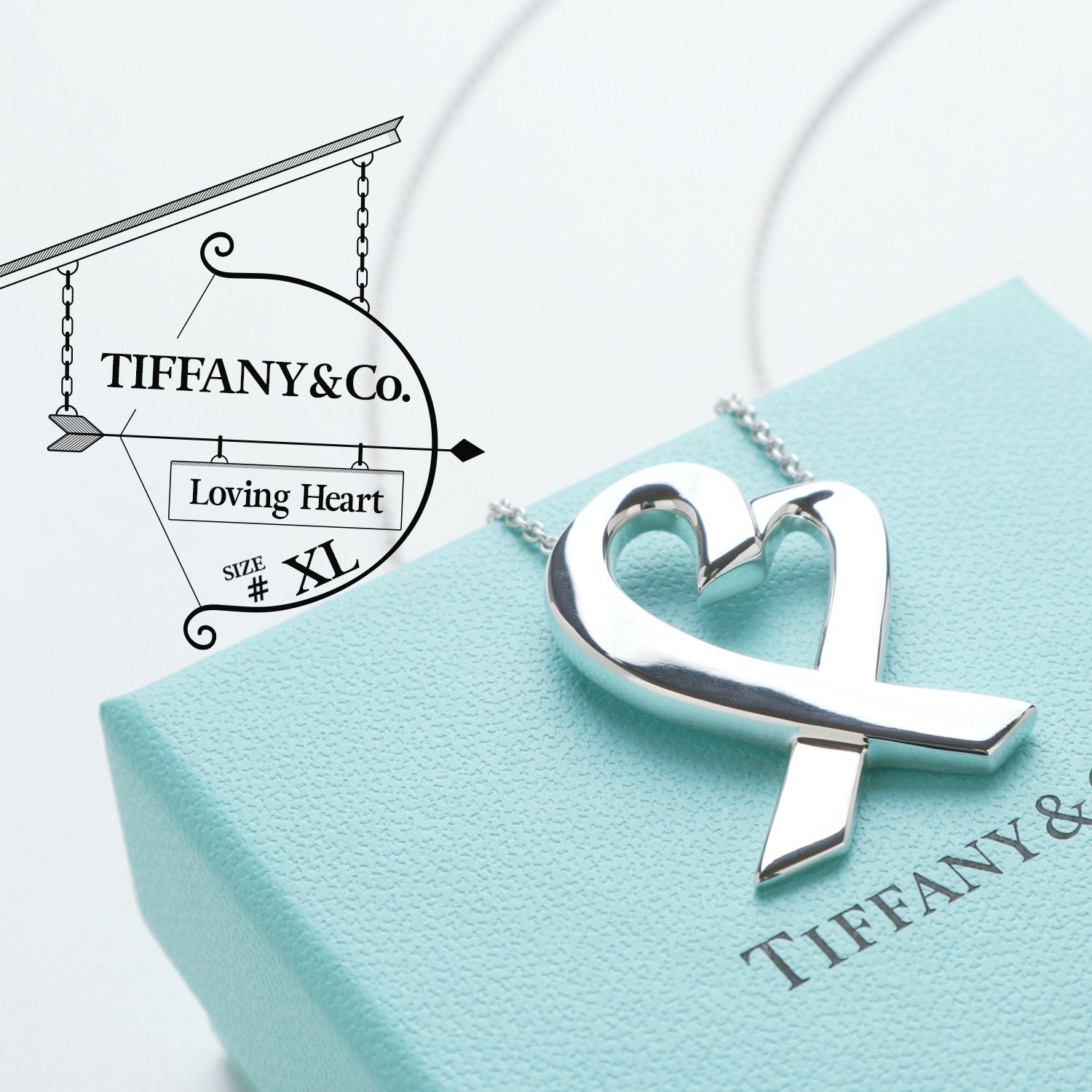 2022発売 ティファニー TIFFANY&Co. ラビングハート ネックレス Ag925