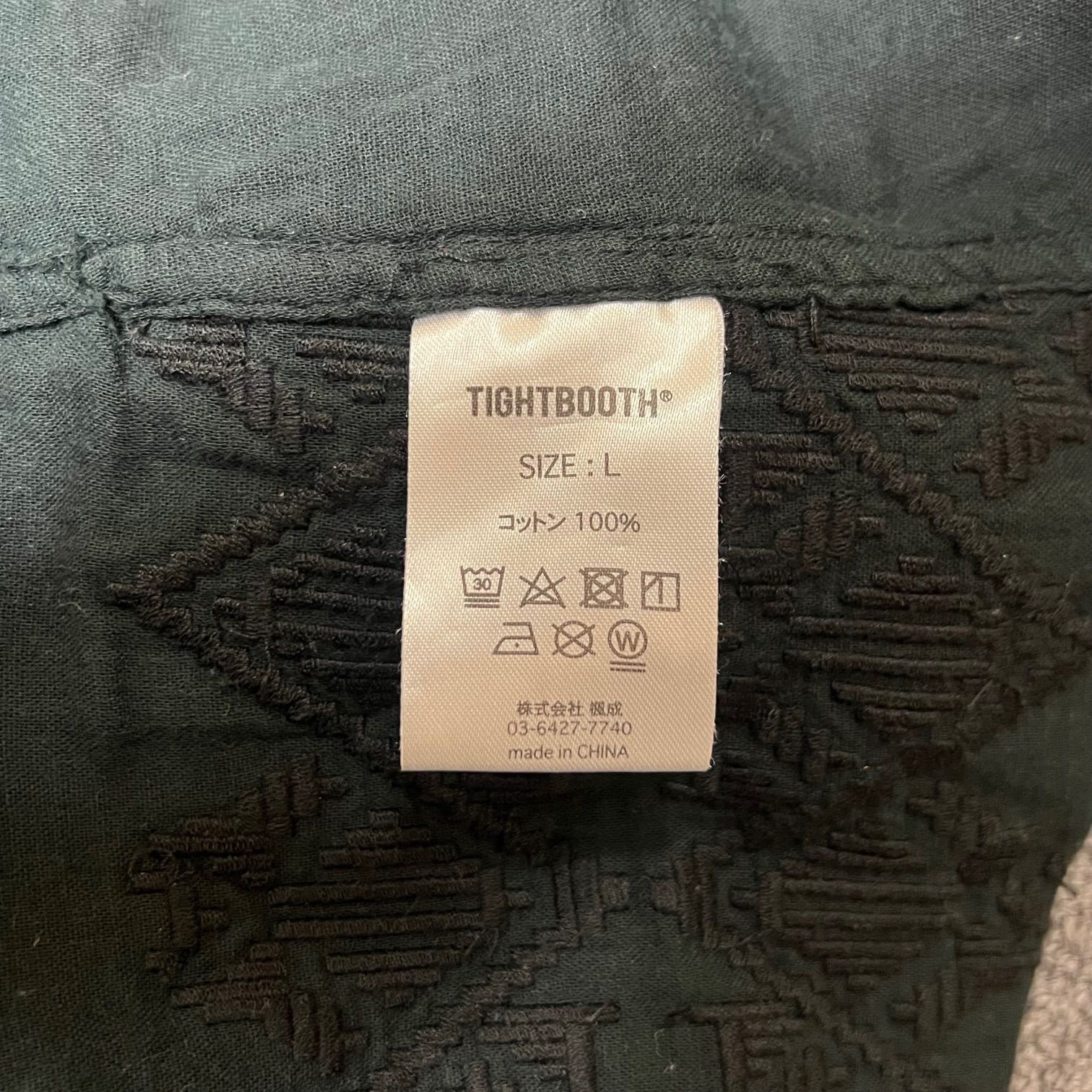 定価25300円 TIGHTBOOTH 23SS DIAMOND ROLL-UP SHIRT シャツ 開襟 