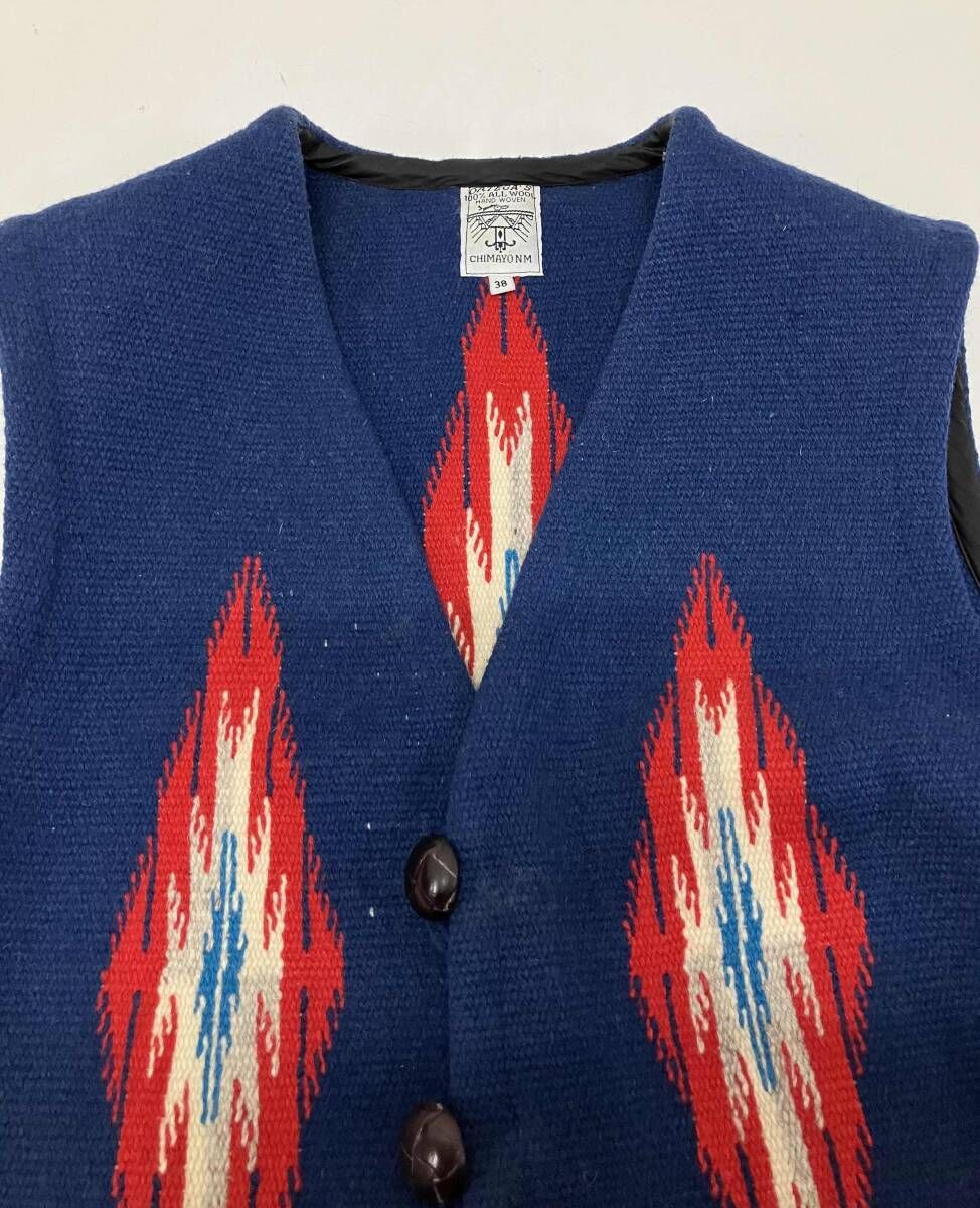 ORTEGA's オルテガ 60s チマヨ ネイティブ くるみボタン ベスト サイズ