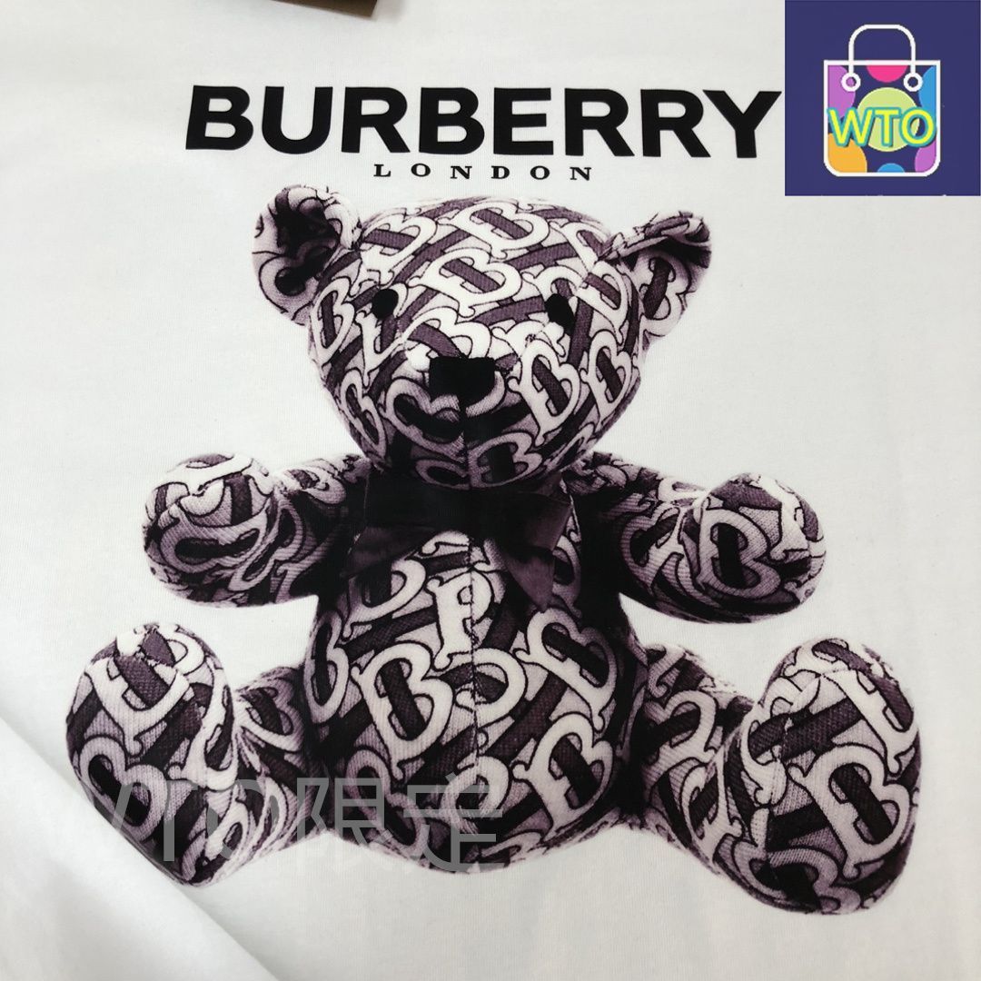 【新品•未使用】BURBERRY 花デザイン Tシャツ 4Y 今日特価】Burberry 25ss 円形ウォーホースプリント T シャツ