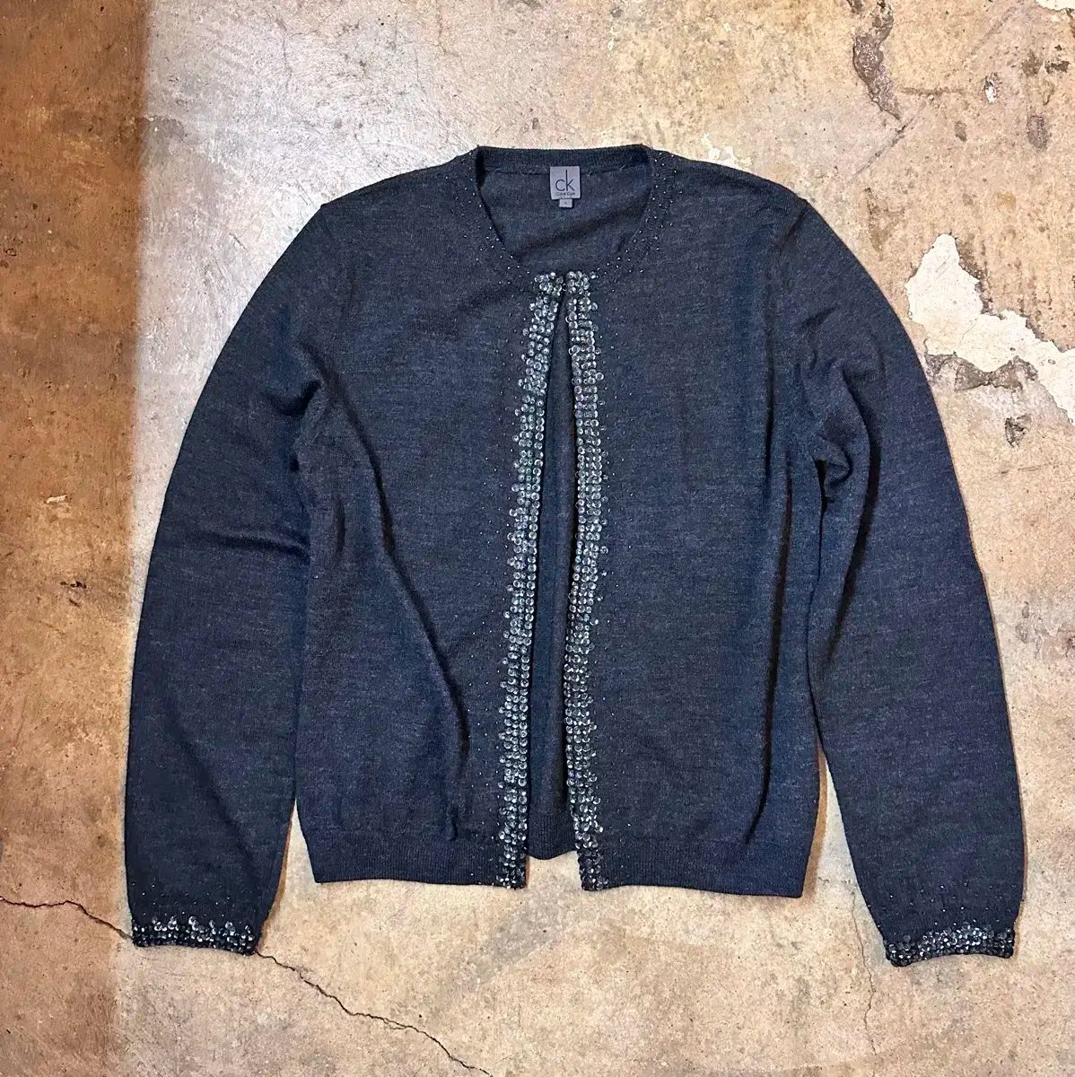 Calvin Klein カルバン クライン ビーズディテール カーディガン