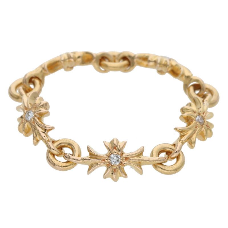 クロムハーツ 22K RING TNY E CH PLS DIA/タイニーECHプラス