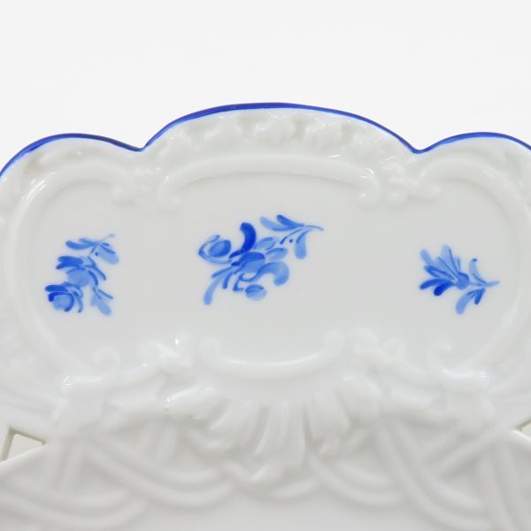 マイセン MEISSEN 青い花 プレート 28cm 大皿 1級品 Meissen blue