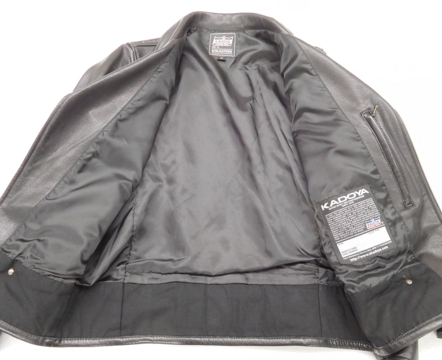 KADOYA カドヤ K'S LEATHER ライダース ジャケット LMX TR ブラック