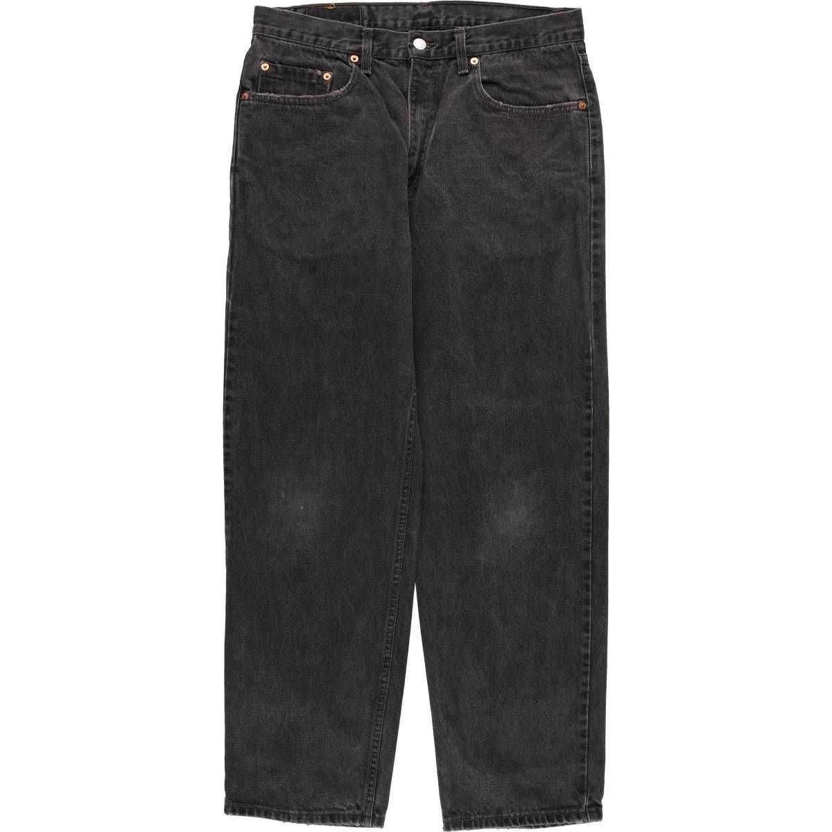 古着 00年代 リーバイス Levi s 550 RELAXED FIT ブラックデニム テーパードデニムパンツ カナダ製 メンズw33相当|eaa418863