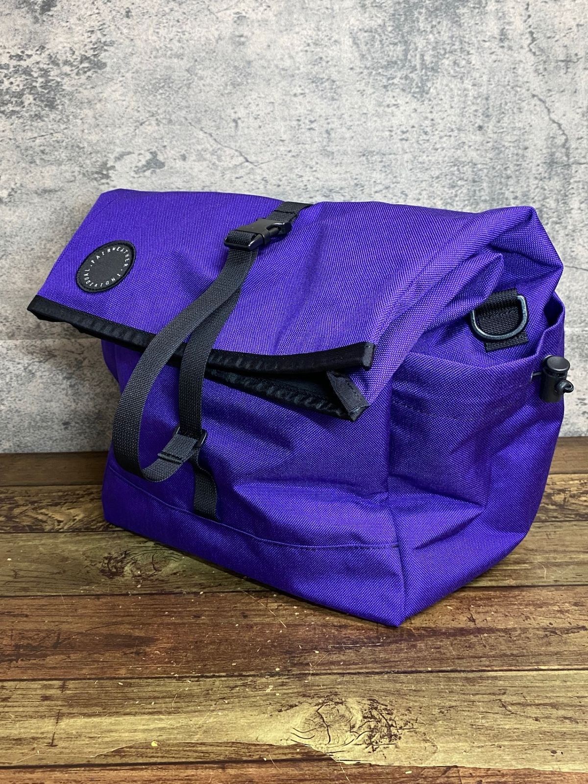 JK700 フェアウェザー FAIRWEATHER brompton bag mini ハンドルバッグ 紫 ブロンプトン 取付金具