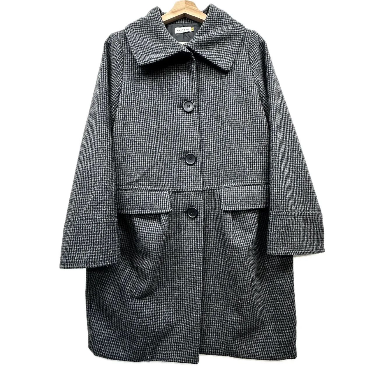 LEPSIM レプシィム（格子柄）ロングコート アウター トップス ジャケット