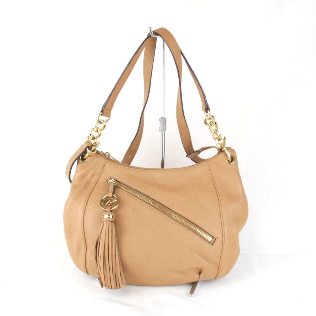 Michael Kors マイケルコース ショルダーバッグ レザー レディース ベージュ フリンジ 2Way