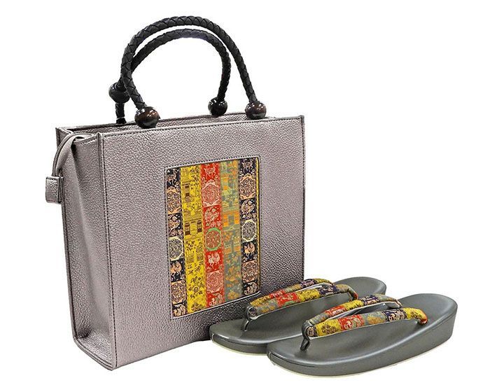 新品・龍村美術織物 西陣織 帯地使用 バッグ 草履 バッグ 帯の名門 龍村美術織物 西陣織 帯地使用 レディース