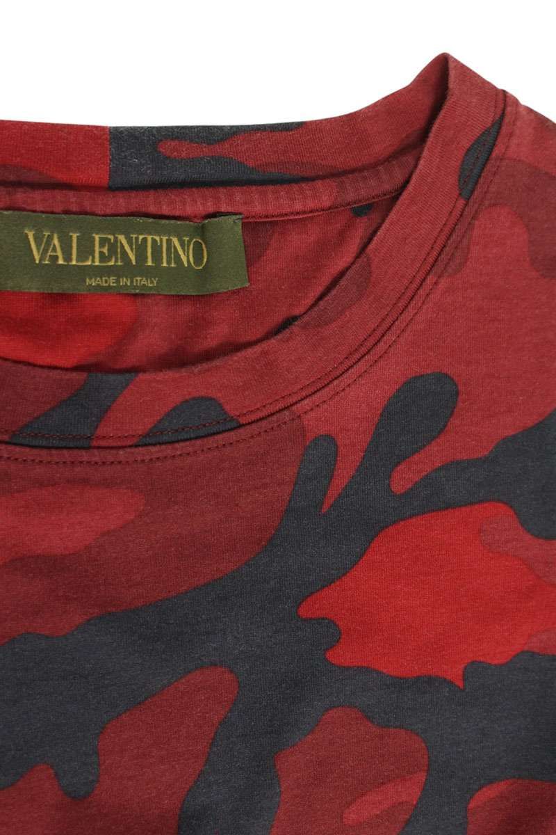 ヴァレンティノ IVOMG00W2GC クルーネックカモ柄Tシャツ メンズ XS  