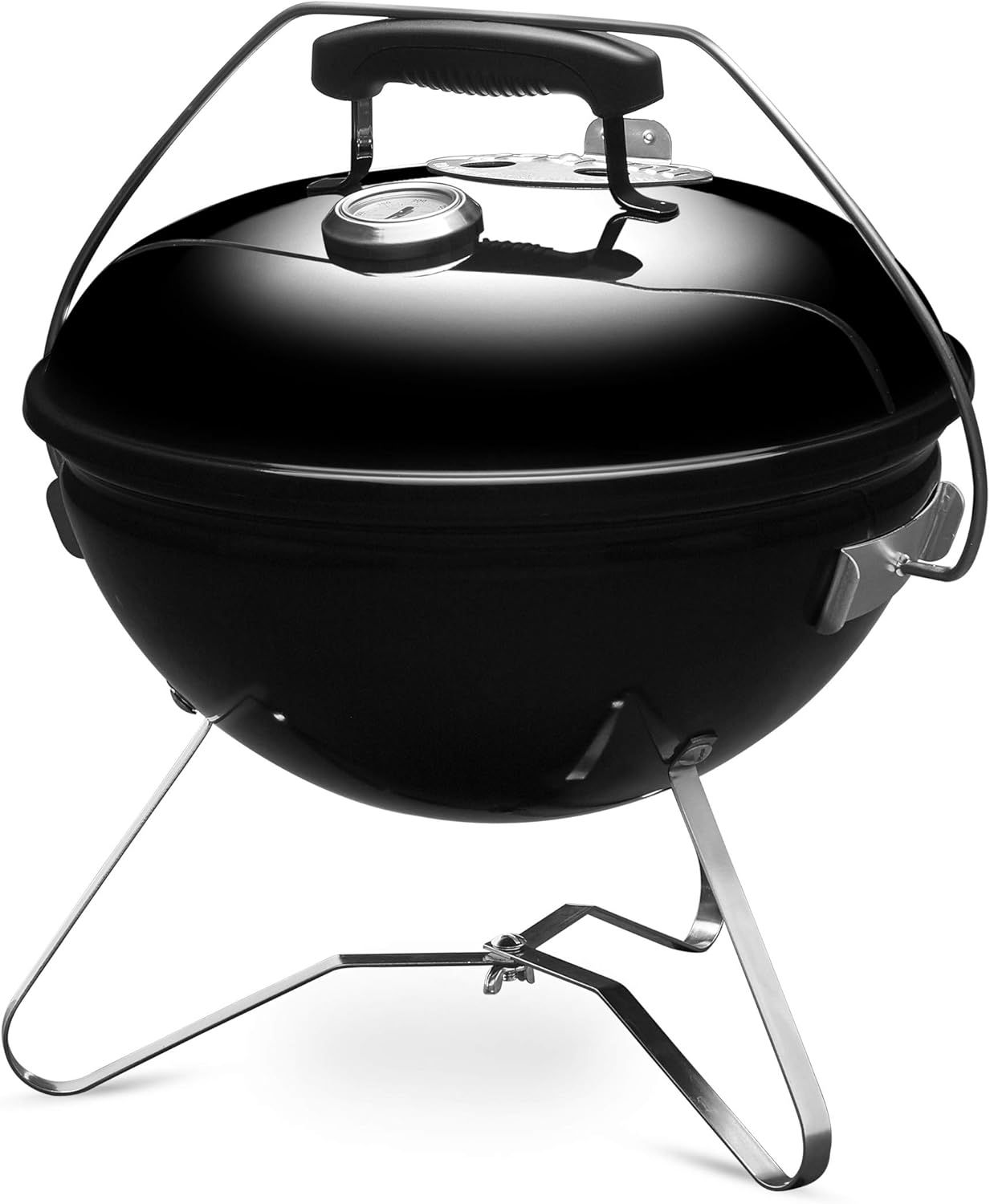 ウェーバー Weber バーベキュー コンロ 直径37cm スモーキージョー キャンプ 焚火台 4-6人用 日本 10年保証 温度計付き 1121308 ブラック