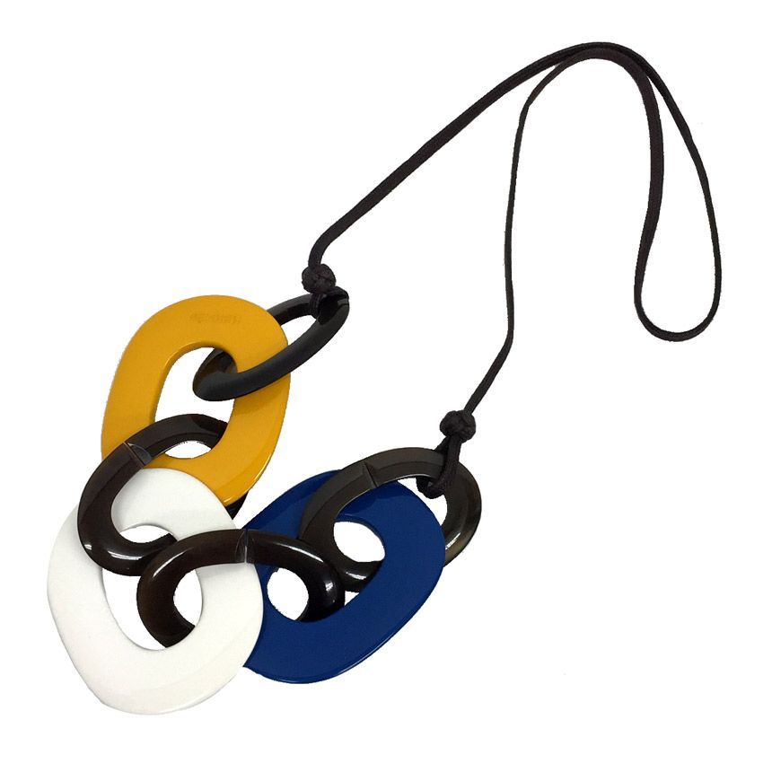 早い者勝ちの限定セール。 セール HERMES エルメス KARAMBA カランバ ネックレス バッファローホーン ラッカーウッドアクセサリー aq5612