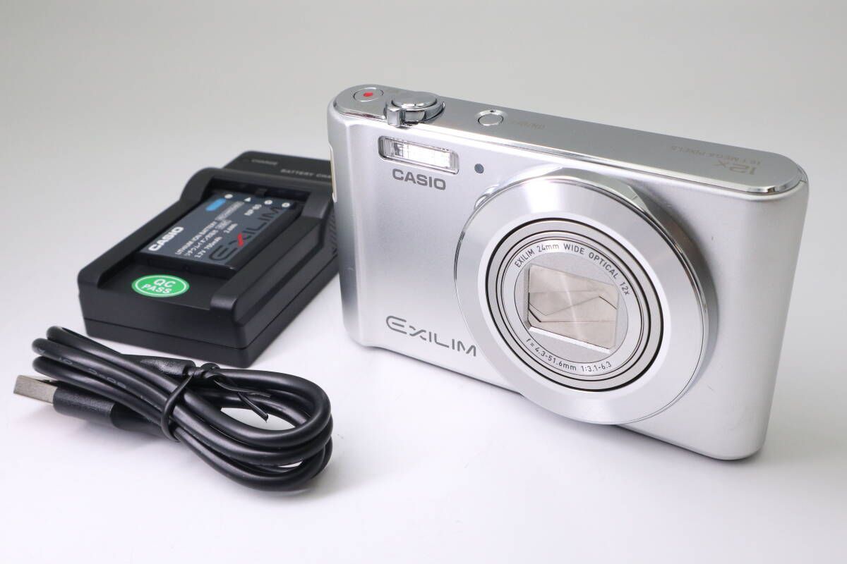 CASIO EXILIM EX-ZS180 カシオ コンパクトデジタルカメラ シルバー f05565