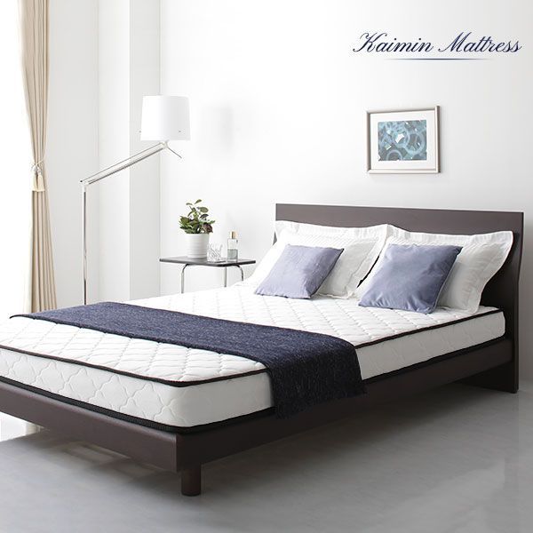 快眠 ボンネルコイルマットレス 寝具 シングルサイズ 高密度 キルト