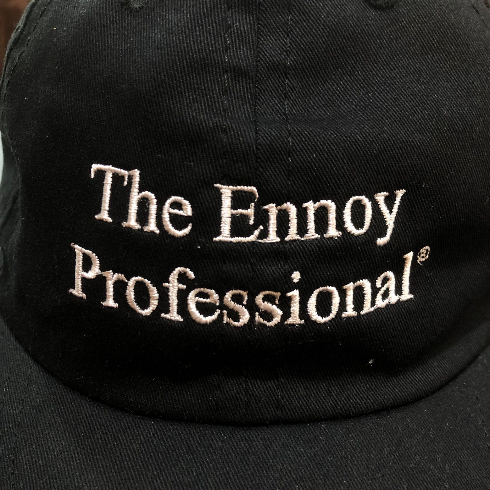 The Ennoy Professional ロゴ刺繍キャップ 帽子 エンノイ ブラック