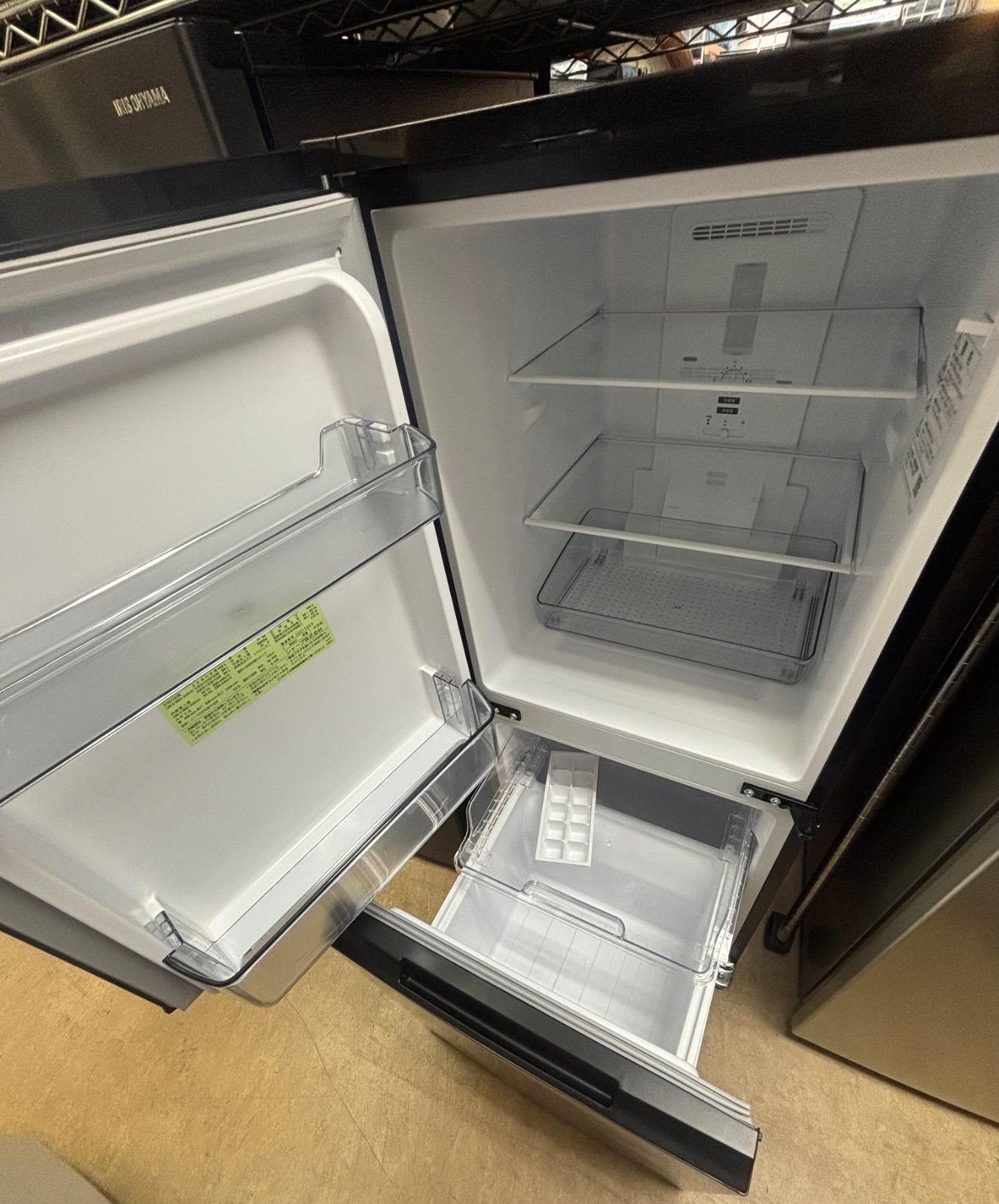 【美品】シャープ 冷蔵庫 152L黒(マットダークグレー) 2ドア冷蔵庫 152L 2022年製 シャープSJ-D15H-H マットダークグレー