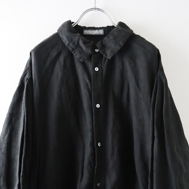 2022SS ネストローブ nest Robe リネンギャザーカラーワンピース