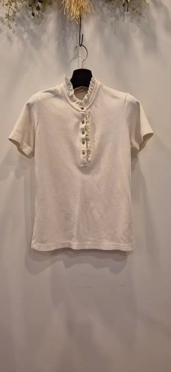 Tory Burch トリーバーチ M フリル Tシャツ