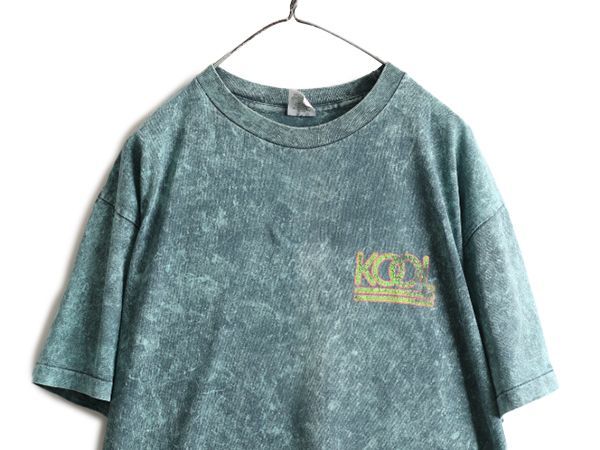 90s USA製 KOOL ブリーチ タイダイ 両面 プリント Tシャツ XL-