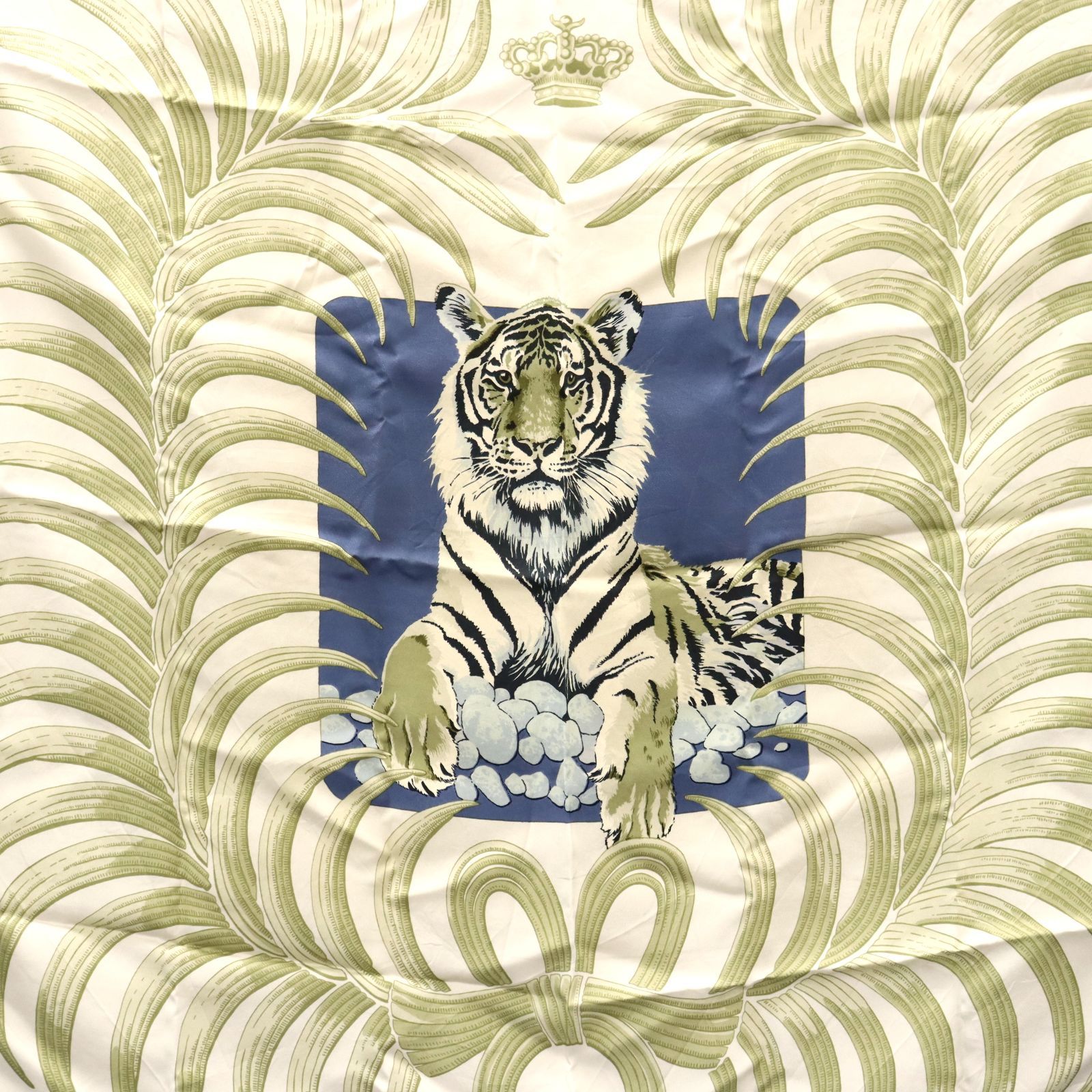 HERMES エルメス カレ90 王者の虎 Tigre Royal 水色 21-2155 - メルカリ