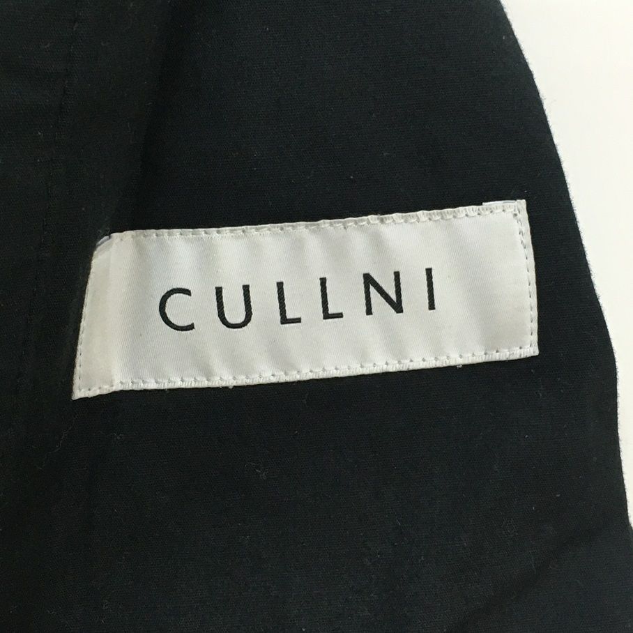 CULLNI クルニ 22AW スラックス ロングベルトピンタックフレアロング