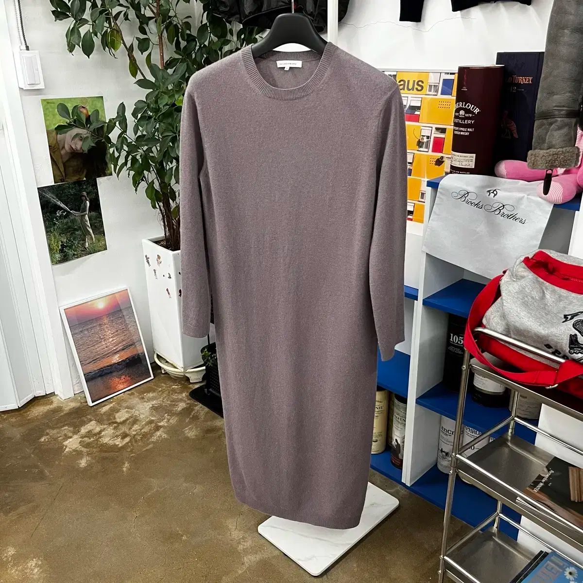 the CASHMERE カシミヤ 100 % ワンピース M